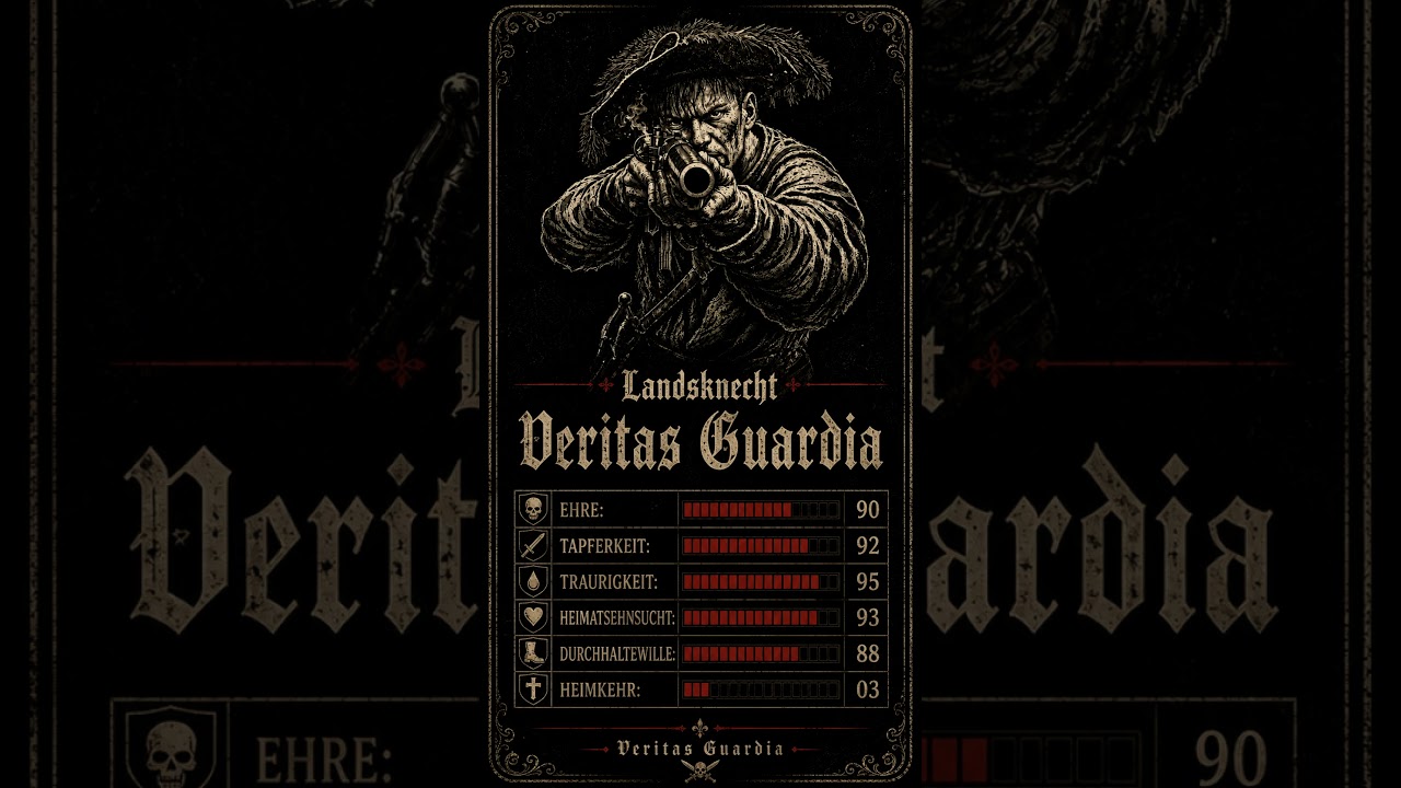 Vorschaubild: ⚔️ Landsknecht – Die zweite Spielkarte von Veritas Guardia 🃏  #deutschrock #oirock #germanrock