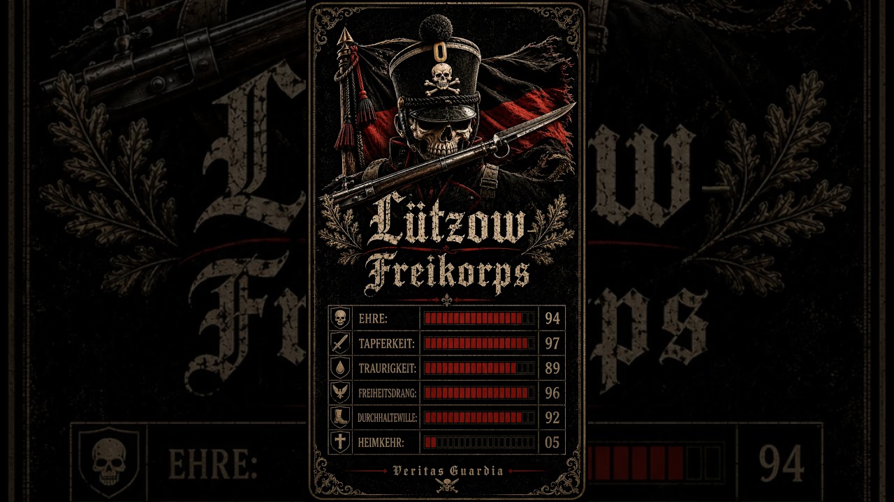 Vorschaubild: Lützow-Freikorps 1813 – Deutsche, voran! ⚔️ | Veritas Guardia #deutschrock #germanrock #streetrock